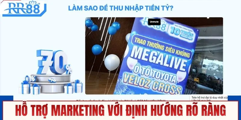 Hỗ trợ marketing chuyên sâu với định hướng rõ ràng