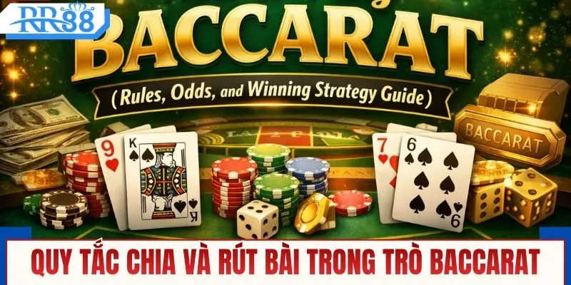 Khám phá quy tắc chia và rút bài trong trò baccarat